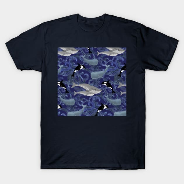 Beautiful Ocean Giants - purple T-Shirt by micklyn